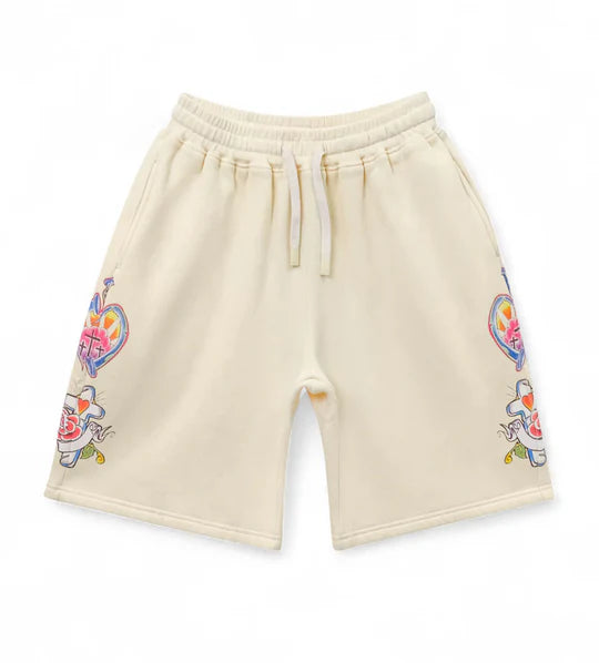 We Are Righteous Risen King Shorts Cream