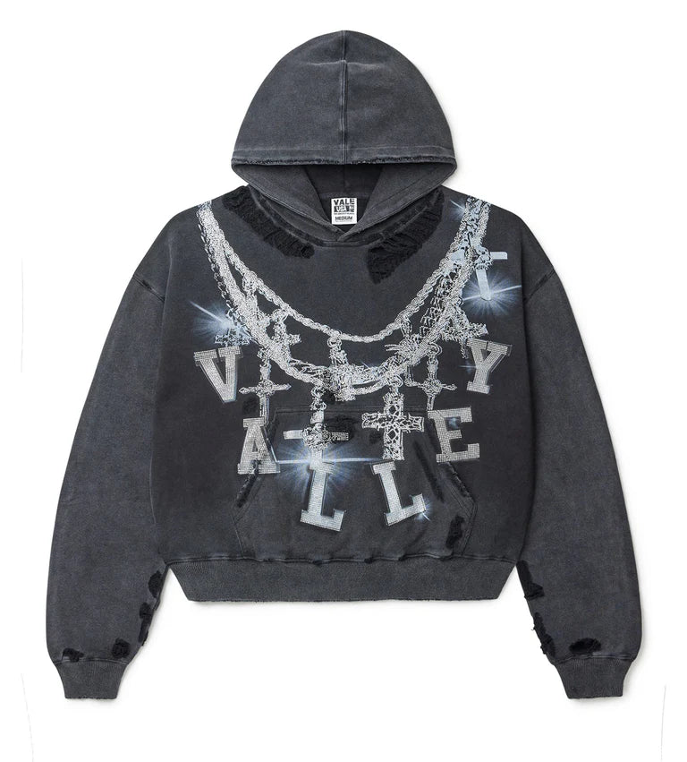 Vale Forever Big Chain Bling Hoodie