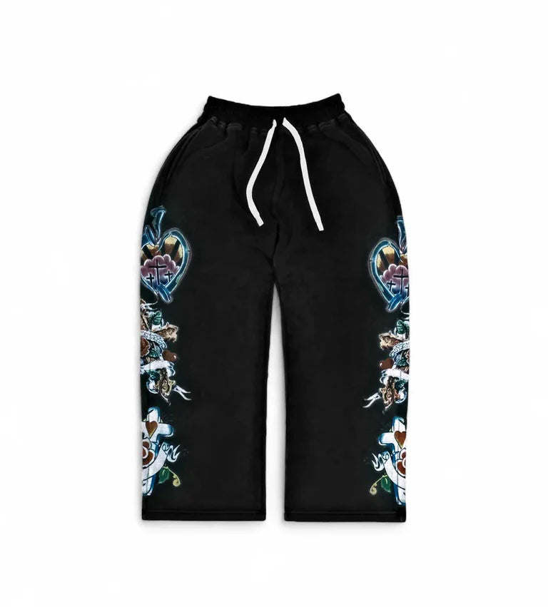 We Are Righteous Risen King Sweatpants Black