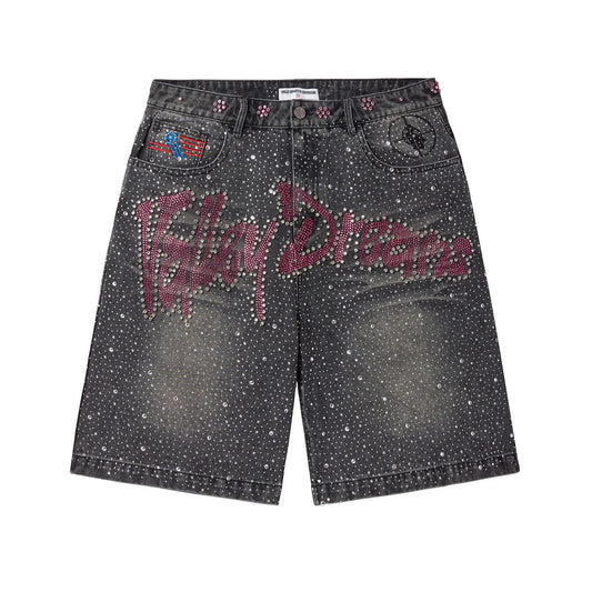 Vale Forever Iced Out Jorts Black