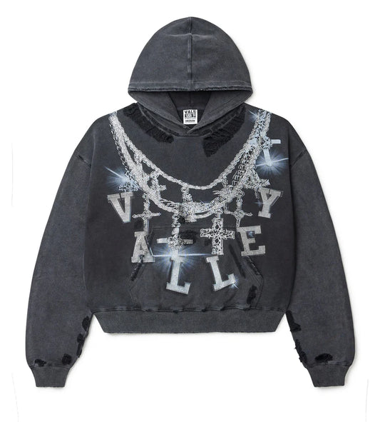 Vale Forever Big Chain Bling Hoodie